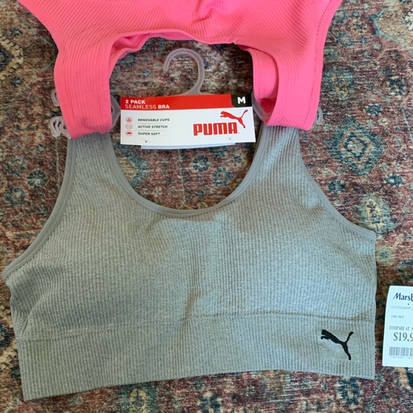 Marshalls pink and grey seamless bras (brand new) - Picture 2 of 4